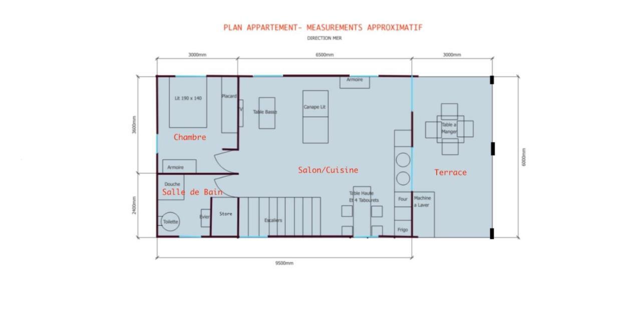 Apartmán Bleu Horizon Saint-Leu Exteriér fotografie